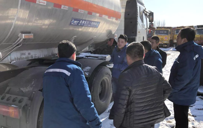 中集瑞江:不懼嚴寒凜冽,冰天雪地里送服務